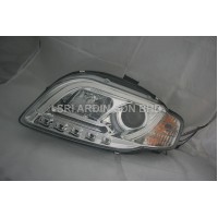 AUDI A4 B7 05-08 Chrome Projector Head Lamp Light w Bar AUDI A4 B7 05-08 Chrome Projector Head Lamp Light w Bar